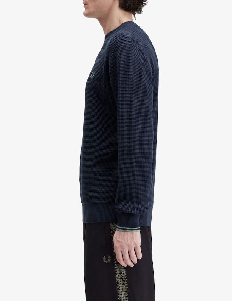 Fred Perry Waffle knit jumper - picture 3 Fred Perry Waffle knit jumper - picture 3