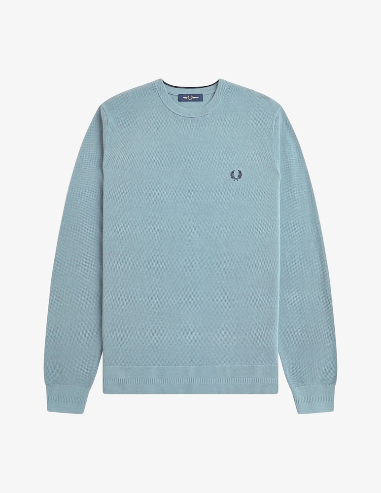 Fred Perry Pique stitch crewneck jumper - picture 4 Fred Perry Pique stitch crewneck jumper - picture 4