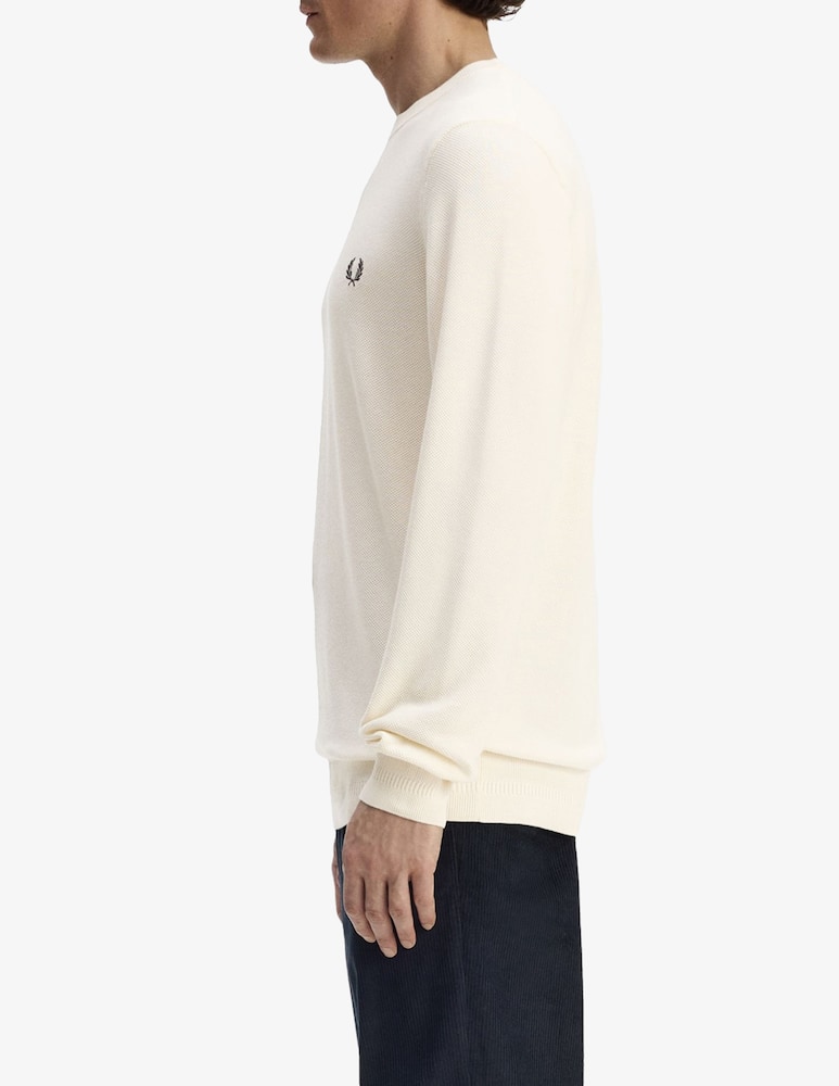 Fred Perry Piqué stitch crew neck jumper - picture 2 Fred Perry Piqué stitch crew neck jumper - picture 2