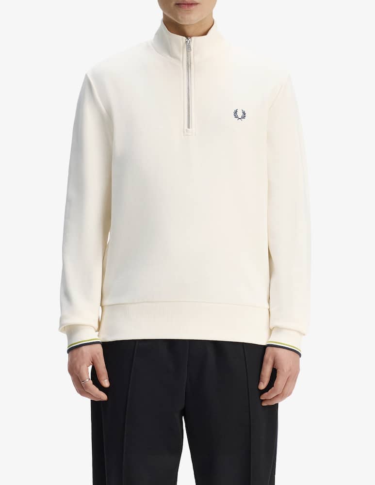 rinascente Fred Perry Felpa mezza zip loghino