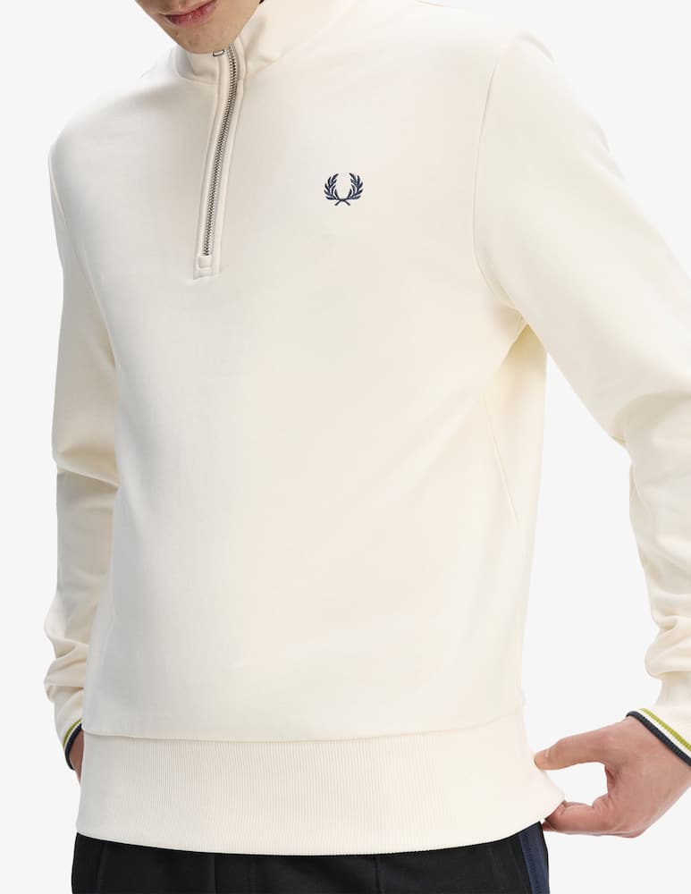 rinascente Fred Perry Felpa mezza zip loghino
