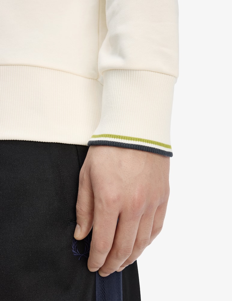 rinascente Fred Perry Felpa mezza zip loghino