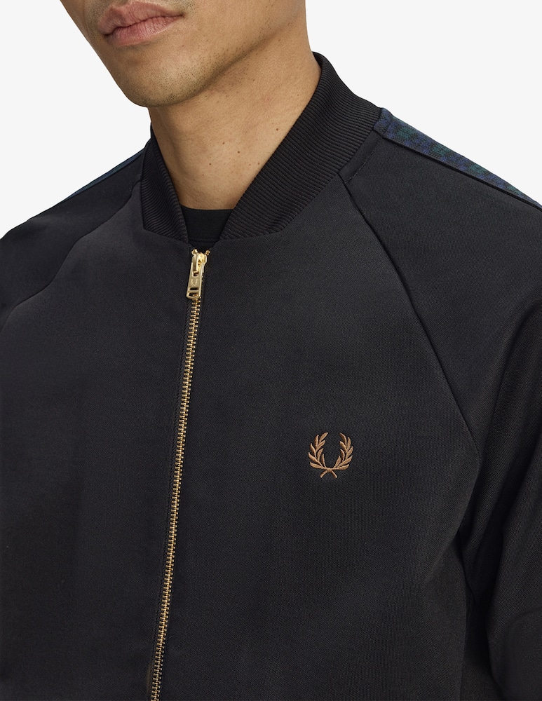 rinascente Fred Perry Felpa zip tartan