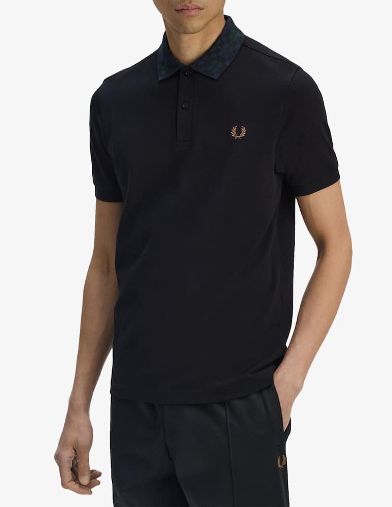 rinascente Fred Perry Polo con colletto tartan