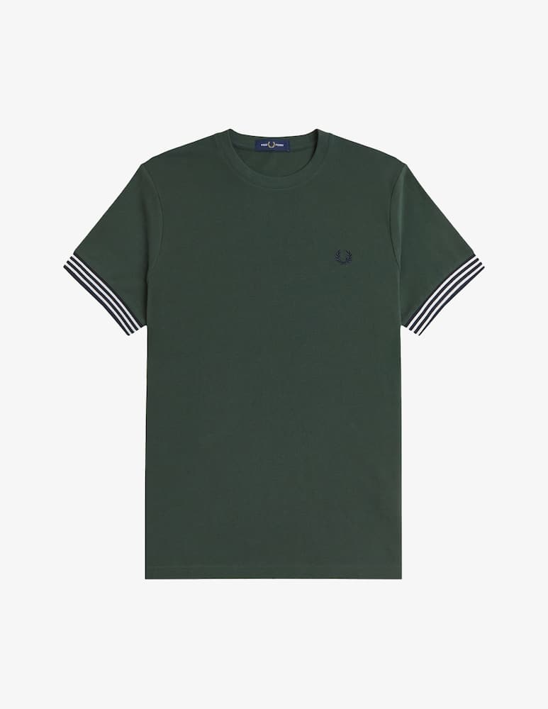 rinascente Fred Perry Striped cuff t-shirt