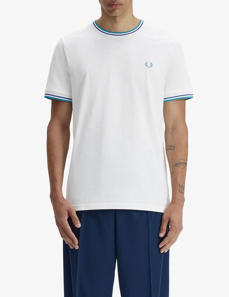 rinascente Fred Perry T-shirt con profili e logo