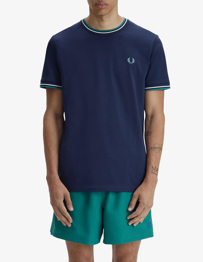 rinascente Fred Perry Tipped crew neck t-shirt
