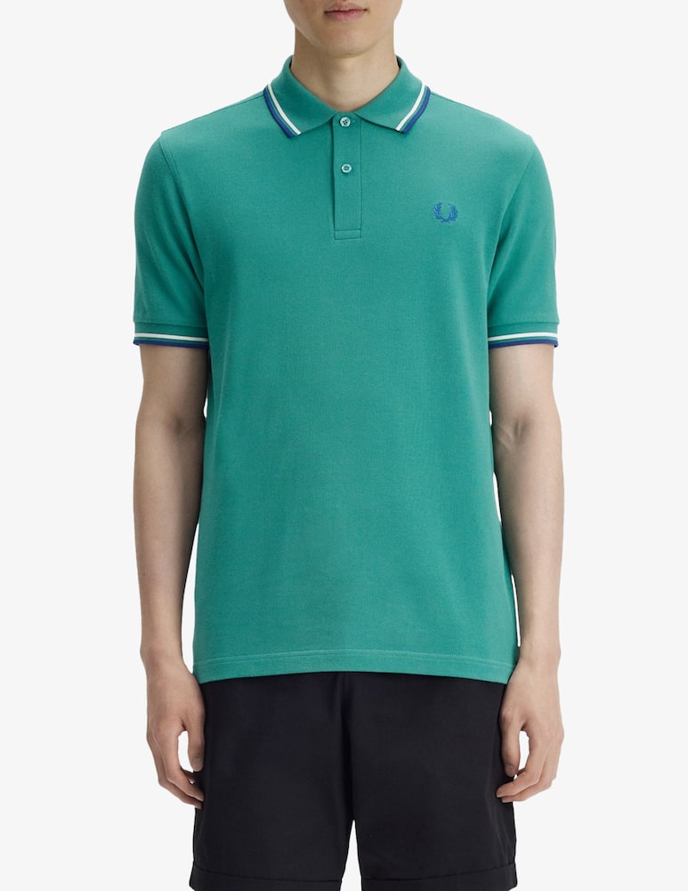 Fred Perry Polo shirt with contrast trims - picture 1 Fred Perry Polo shirt with contrast trims - picture 1