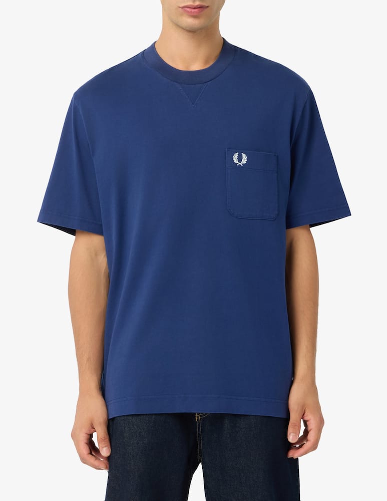 rinascente Fred Perry T-shirt washed con taschino