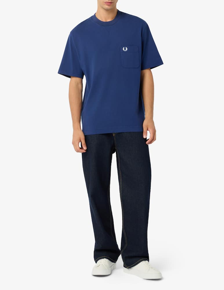 rinascente Fred Perry T-shirt washed con taschino