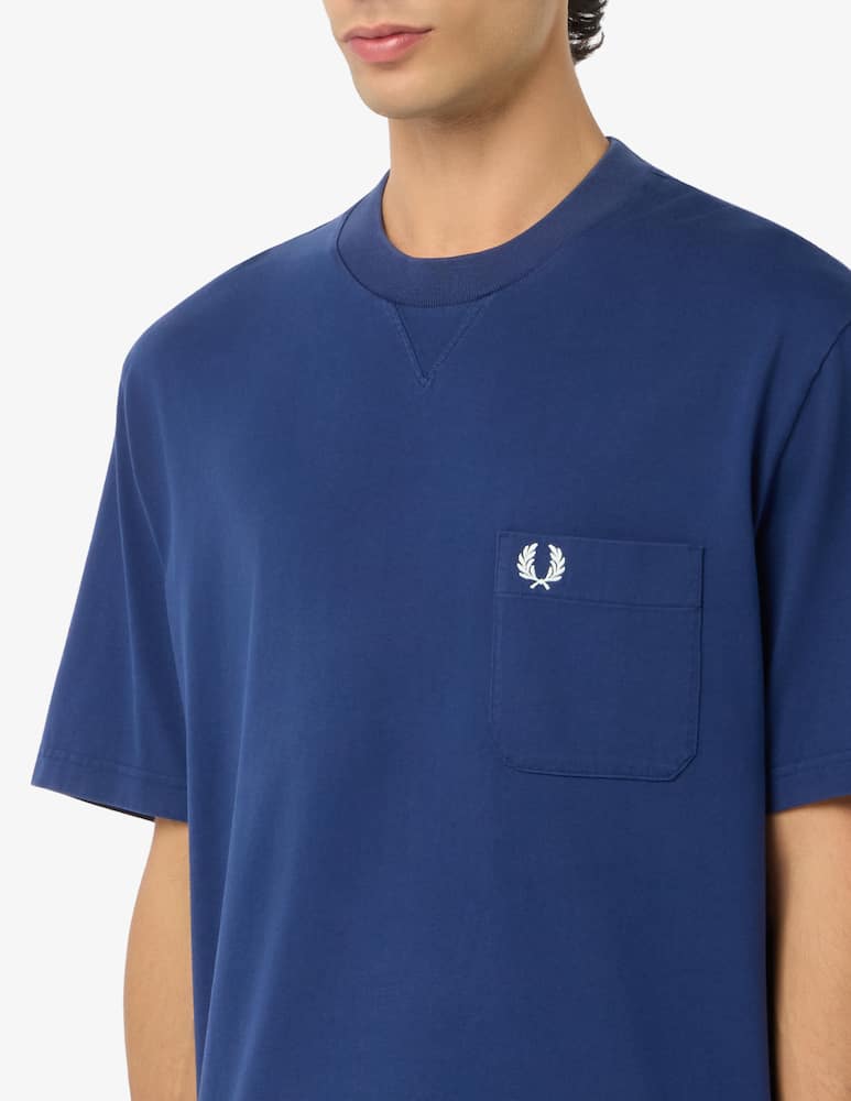 rinascente Fred Perry T-shirt washed con taschino
