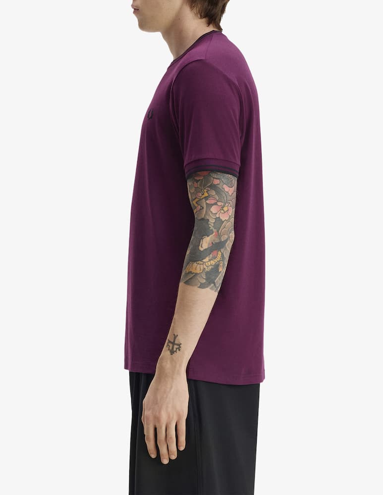 Fred Perry T-shirt con profili e logo - immagine 3 Fred Perry T-shirt con profili e logo - immagine 3