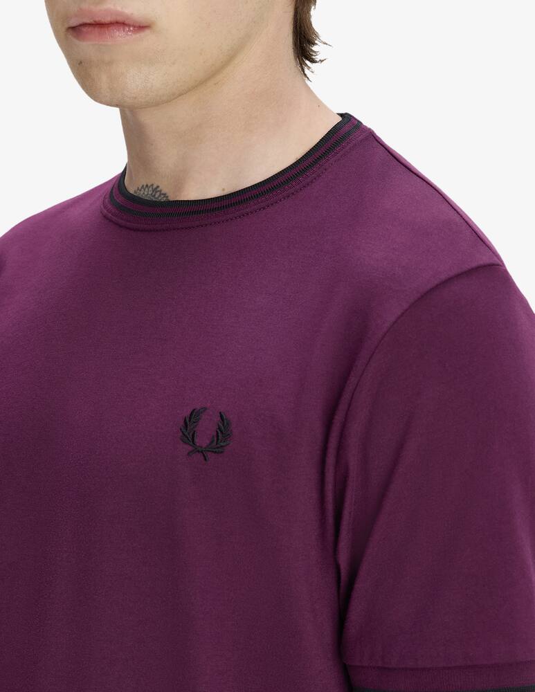 Fred Perry T-shirt con profili e logo - immagine 4 Fred Perry T-shirt con profili e logo - immagine 4