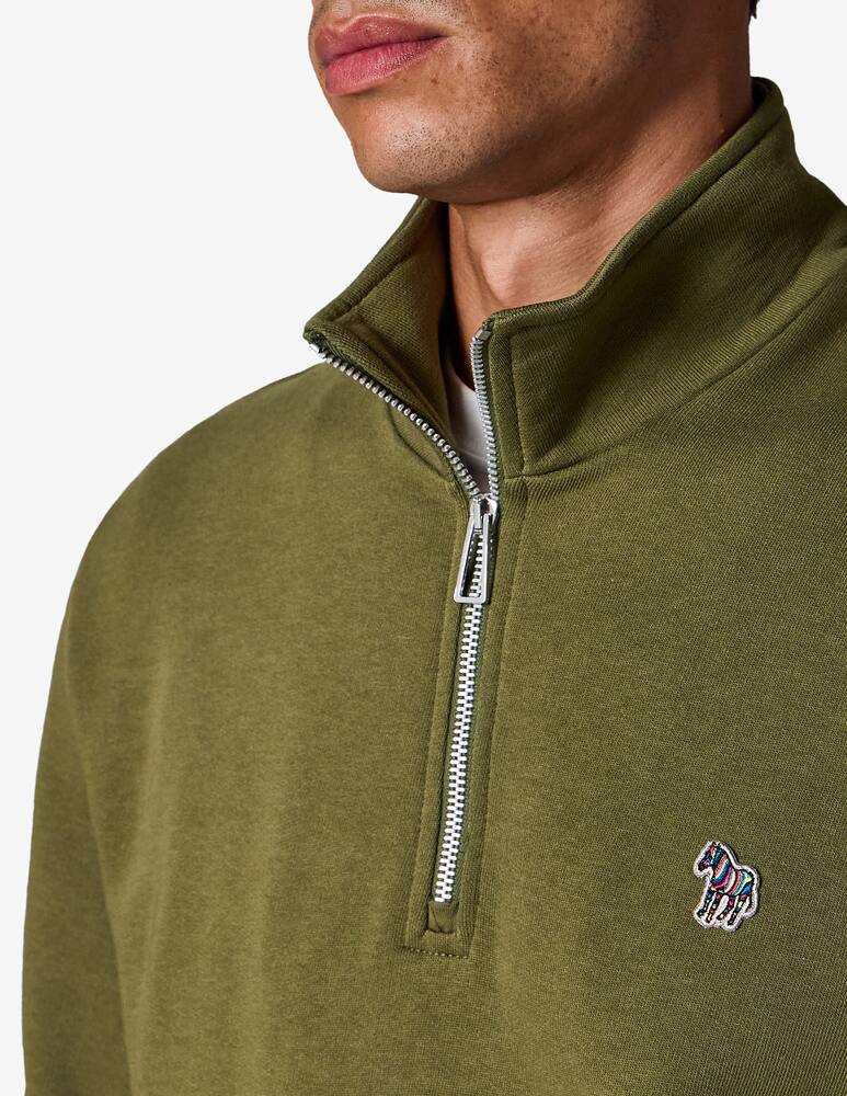 rinascente PS Paul Smith Zebra half zip jumper