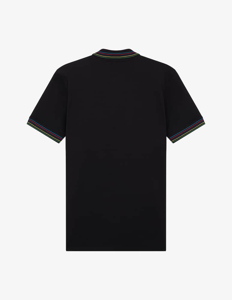 rinascente PS Paul Smith Stripe collar polo shirt