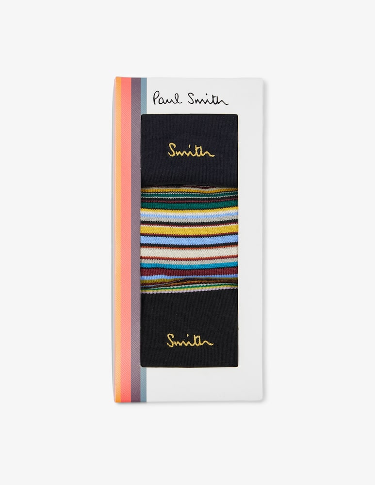 rinascente Paul Smith Smith stripe socks trio