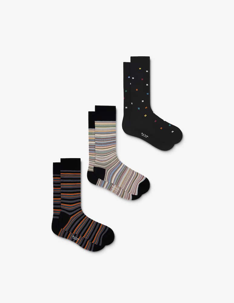 rinascente Paul Smith Calze fantasia pack 3 paia
