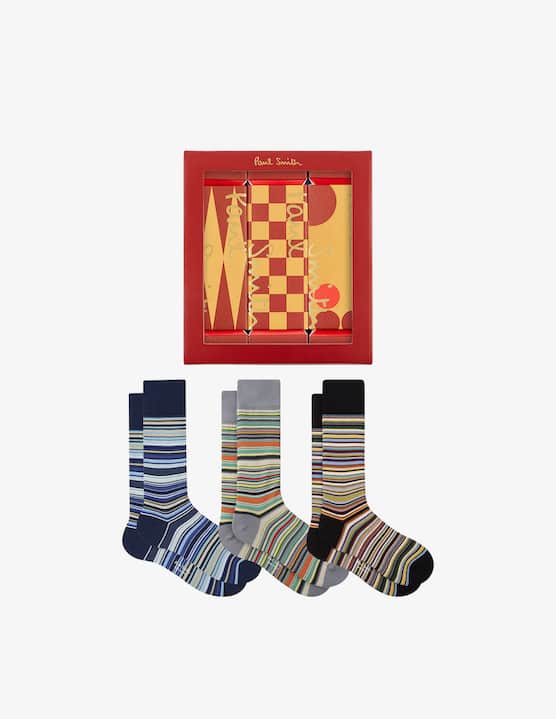 Paul Smith - Pack 3 calze rigate regalo Paul Smith - €70,00