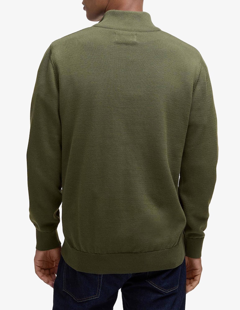 rinascente Barbour Maglione con zip in cotone pima tartan