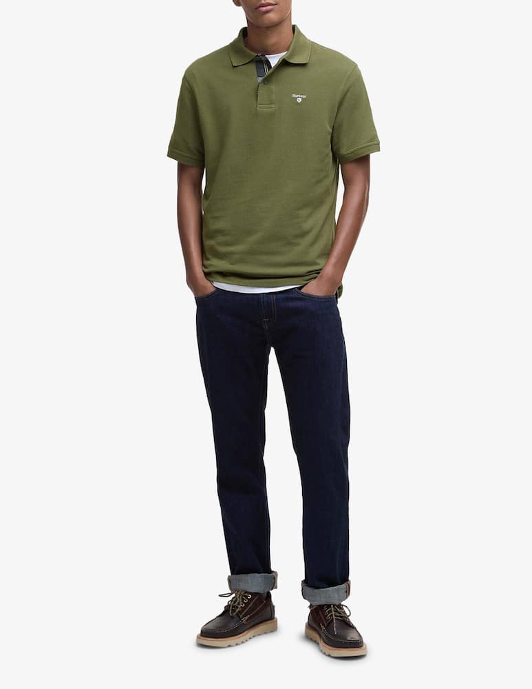 rinascente Barbour Polo tartan con logo