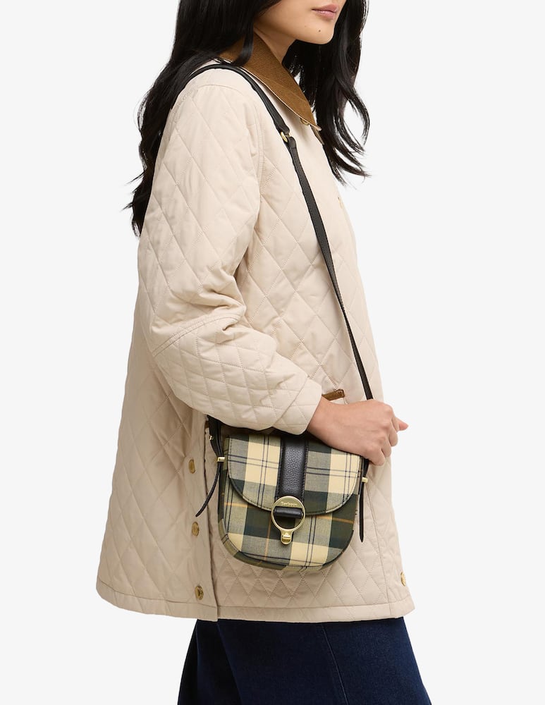 rinascente Barbour ELM  tartan crossbody bag