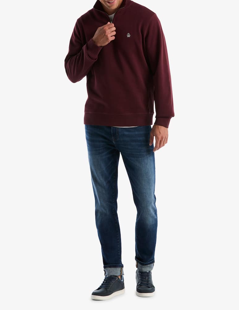 rinascente Original Penguin Felpa mezza zip collo alto