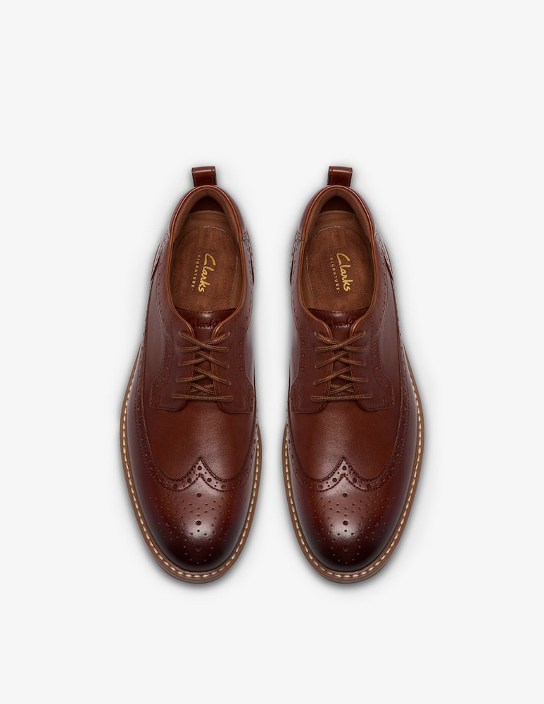 rinascente Clarks Leather brogue derby shoes