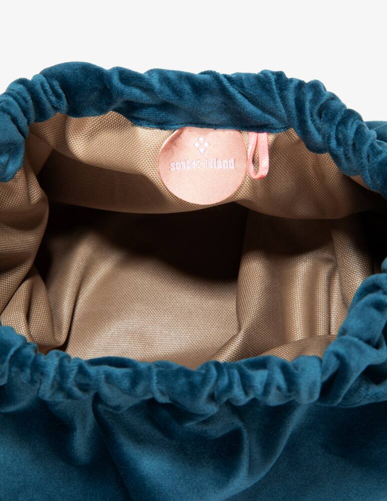 rinascente Sorbet Island Velvet clutch smile & love