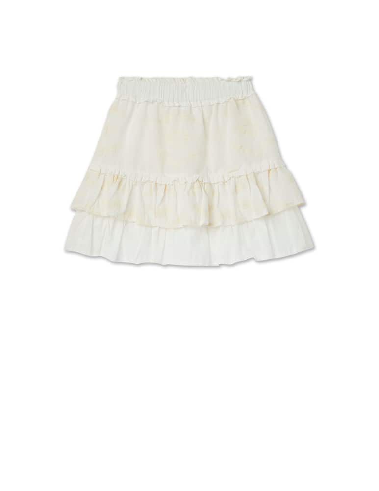 rinascente Greek Archaic Kori Minigonna in cotone stampato - bianco