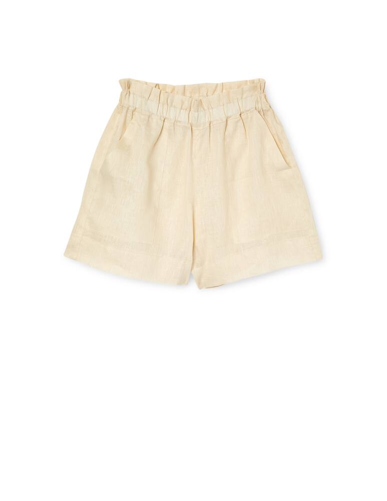 rinascente Greek Archaic Kori Linen shorts - beige