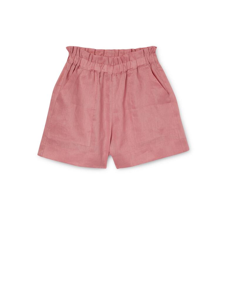 rinascente Greek Archaic Kori Shorts in lino - rosa