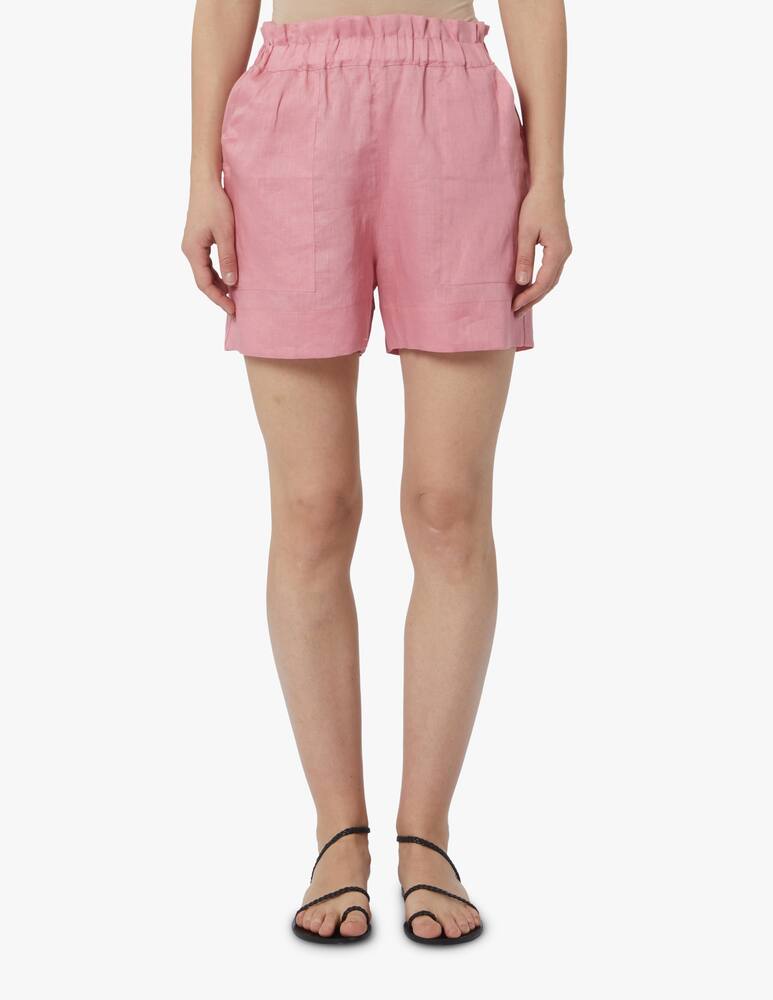 rinascente Greek Archaic Kori Shorts in lino - rosa