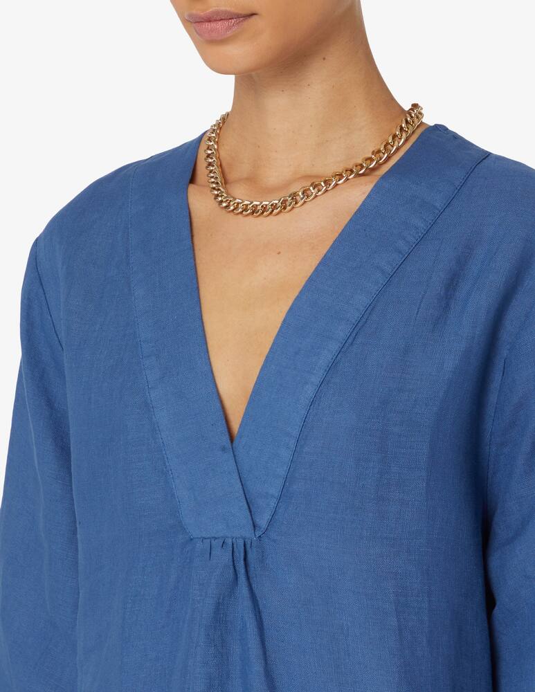 Greek Archaic Kori Dress feather chevron v neck - picture 5 Greek Archaic Kori Dress feather chevron v neck - picture 5