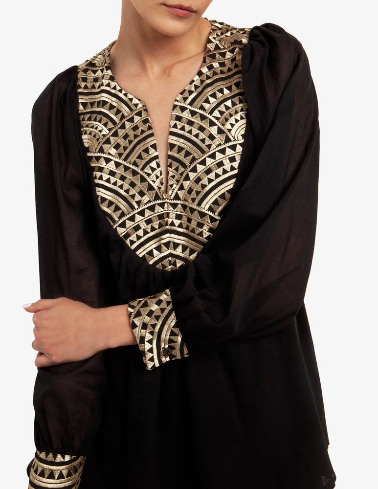 rinascente Greek Archaic Kori Blusa in lino