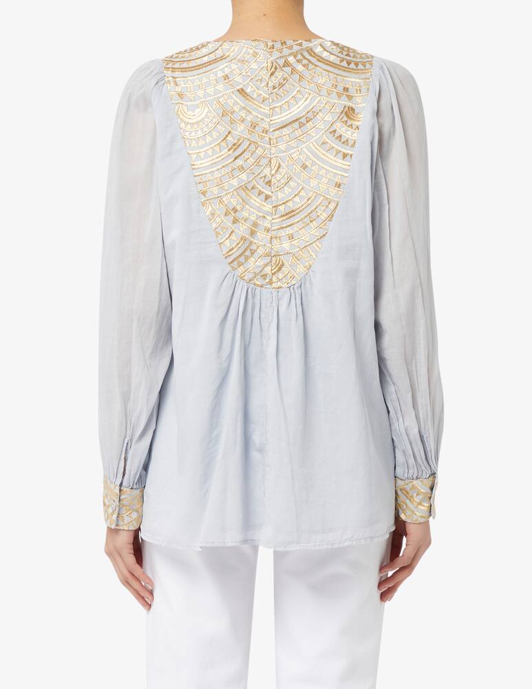 rinascente Greek Archaic Kori Bluse in cotone con stampa