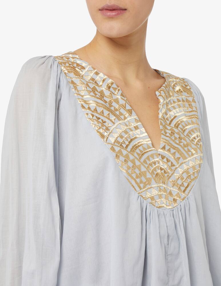 rinascente Greek Archaic Kori Bluse in cotone con stampa
