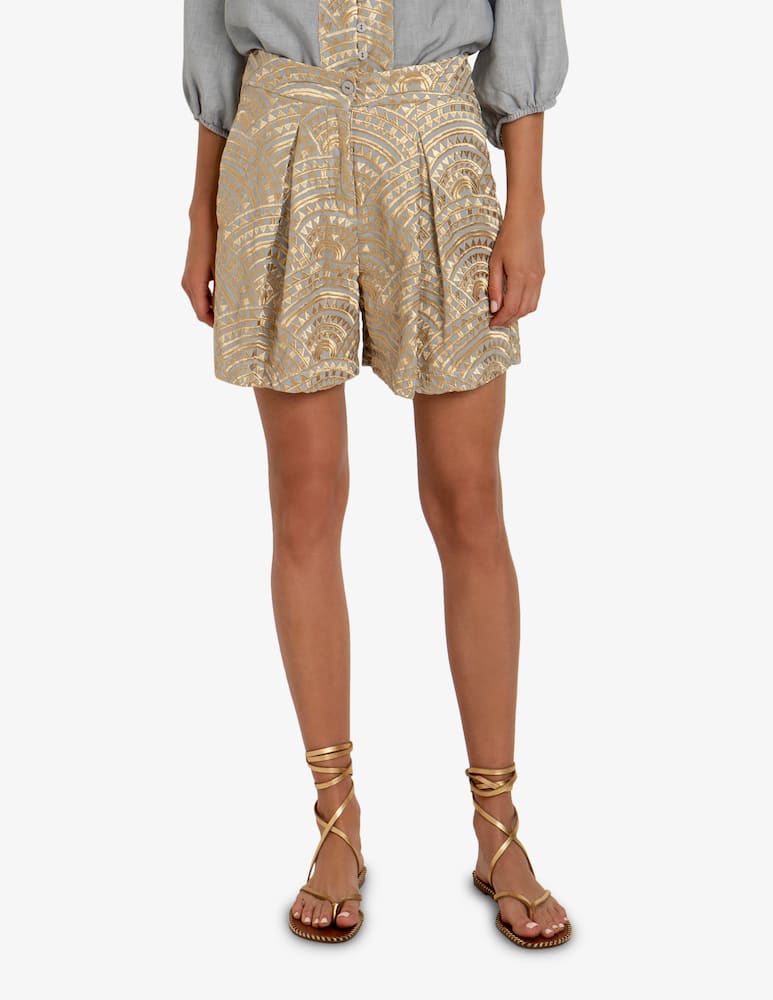 Greek Archaic Kori Linen shorts - picture 1 Greek Archaic Kori Linen shorts - picture 1