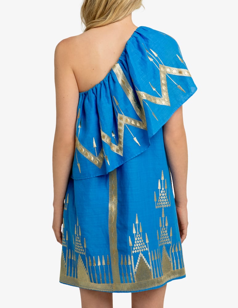 rinascente Greek Archaic Kori Asymmetric dress