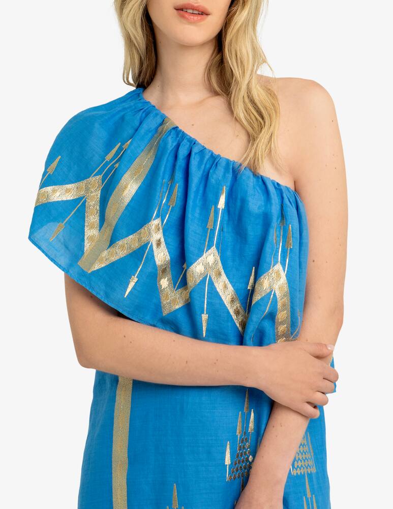 rinascente Greek Archaic Kori Asymmetric dress