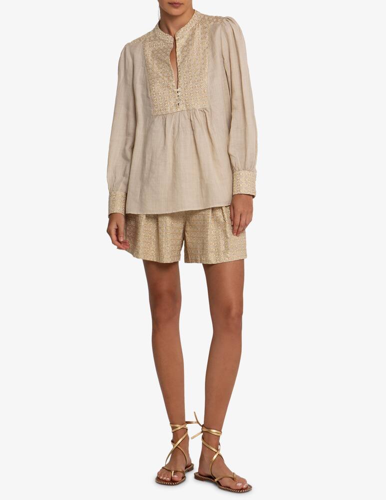 rinascente Greek Archaic Kori Blusa ricamata