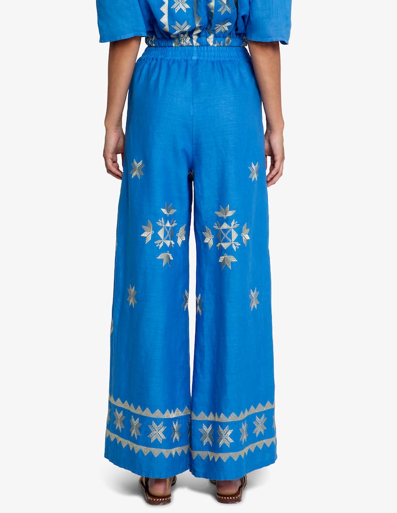 rinascente Greek Archaic Kori Pantaloni ricamati 