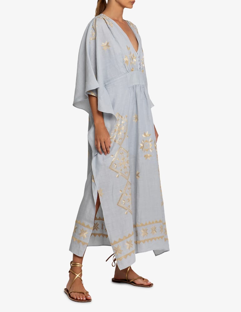 rinascente Greek Archaic Kori Kaftano ricamato fuori acqua