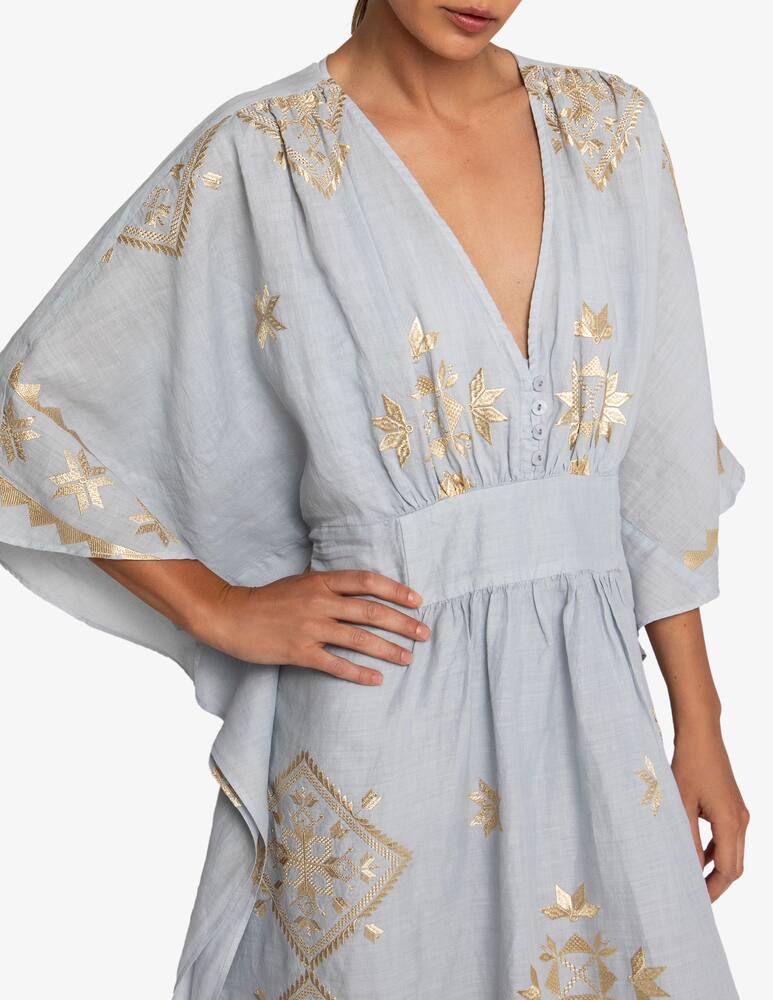 rinascente Greek Archaic Kori Kaftano ricamato fuori acqua