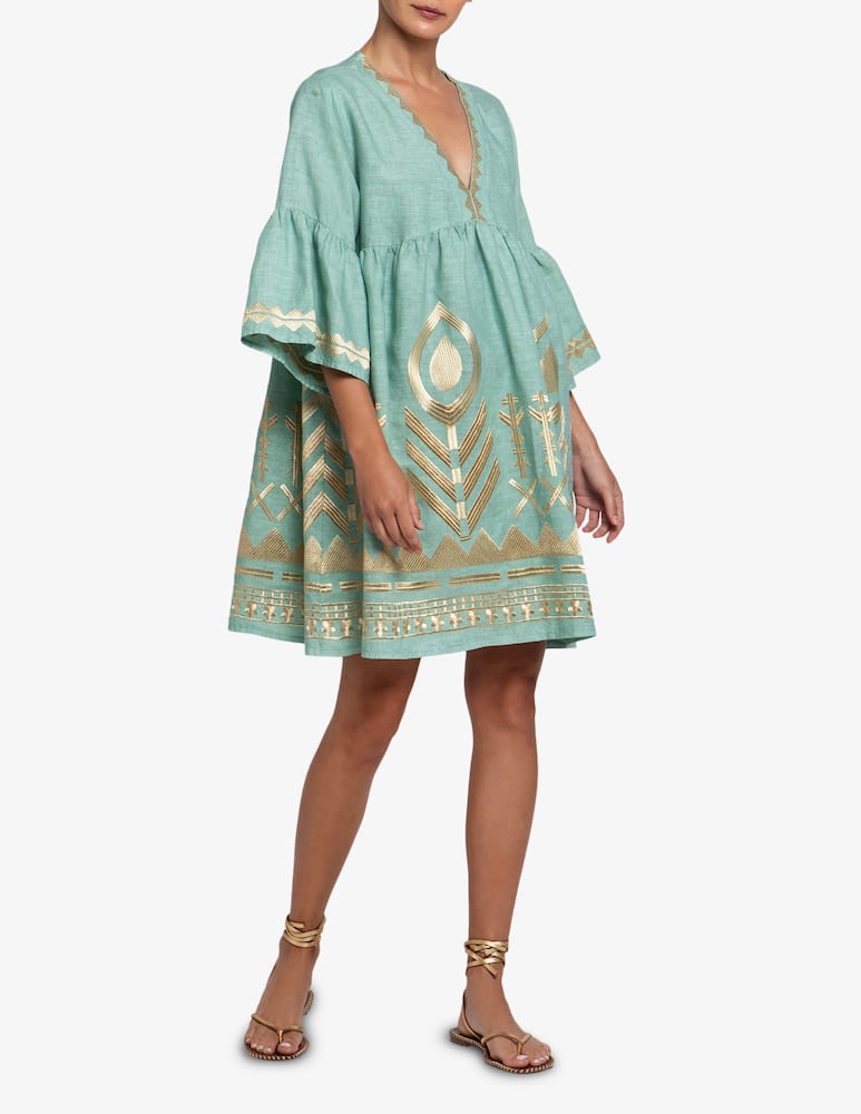 rinascente Greek Archaic Kori Vestito corto di lino