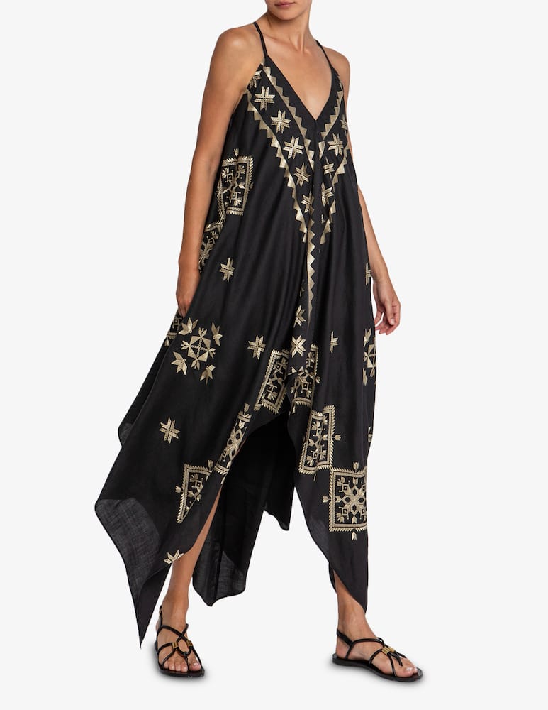 rinascente Greek Archaic Kori Embroidered maxi dress