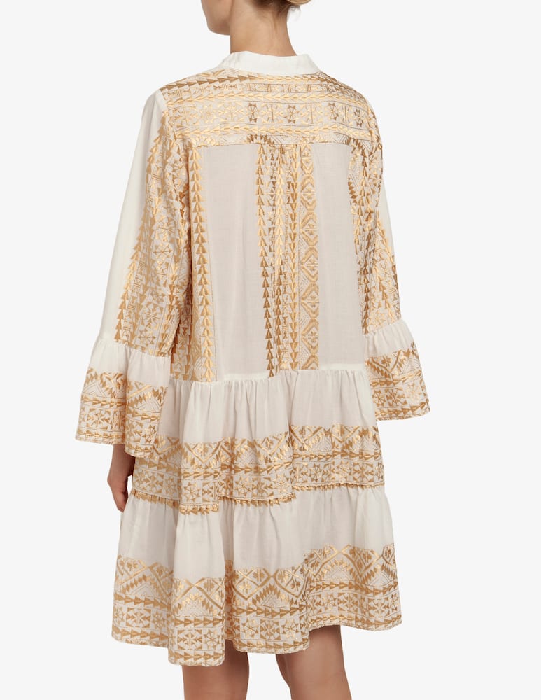 rinascente Greek Archaic Kori Abito ricamato a camicia