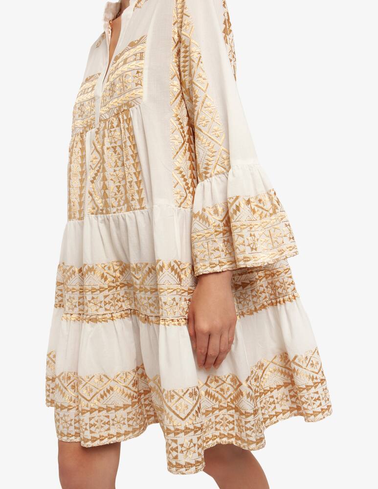 rinascente Greek Archaic Kori Abito ricamato a camicia