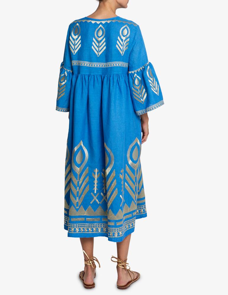 rinascente Greek Archaic Kori Abito ricamato in lino