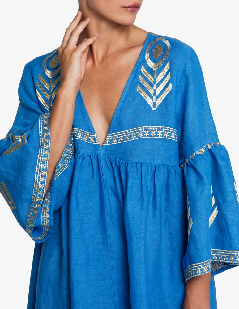 rinascente Greek Archaic Kori Abito ricamato in lino