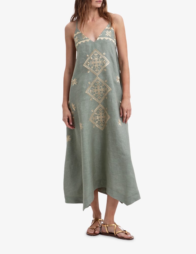 rinascente Greek Archaic Kori Abito lungo Lefkada